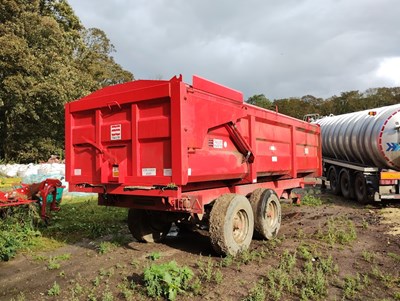 Lot 63 - 14t Marston Trailer with rollover sheet...