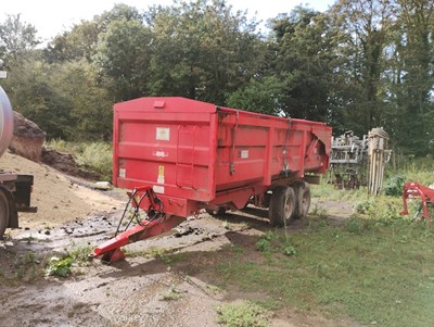 Lot 63 - 14t Marston Trailer with rollover sheet...