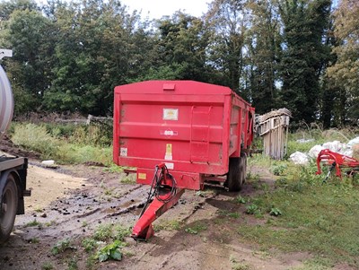 Lot 63 - 14t Marston Trailer with rollover sheet...