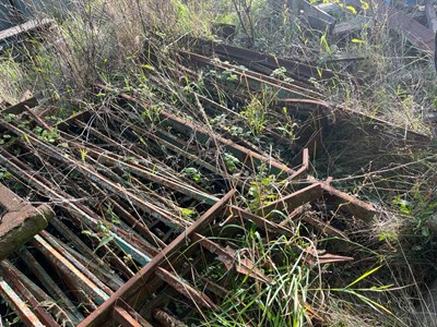 Lot 69 - Qty of Metal Railings with Two Metal Gates...