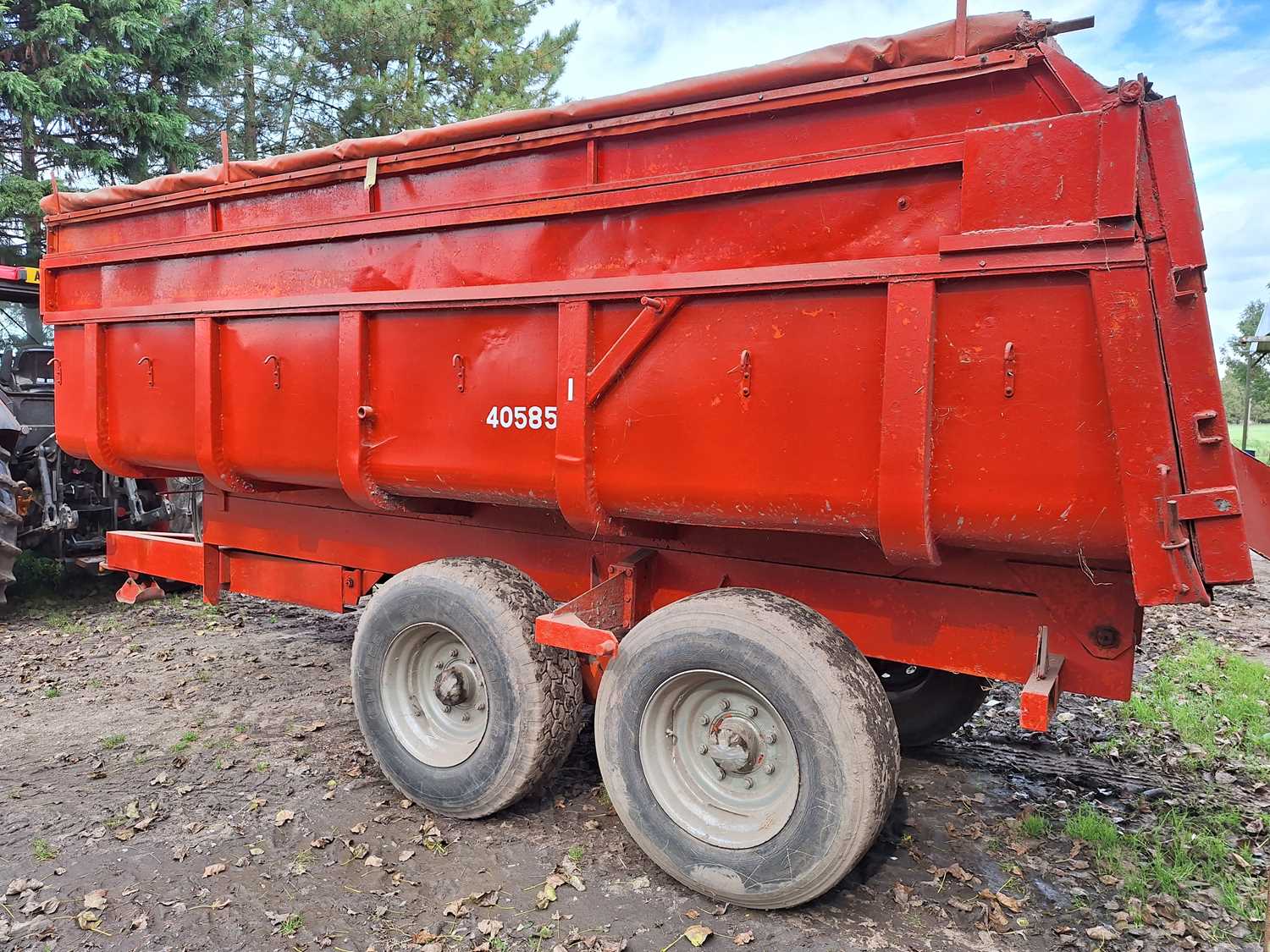 Lot 75 - 11t Kaweco Grain Trailer with rollover sheet...