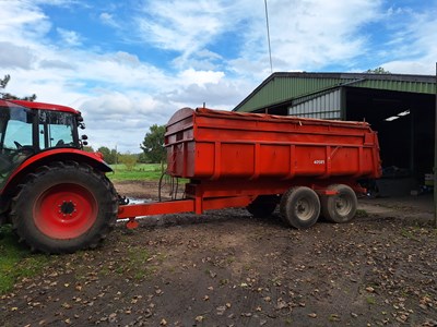 Lot 75 - 11t Kaweco Grain Trailer with rollover sheet...