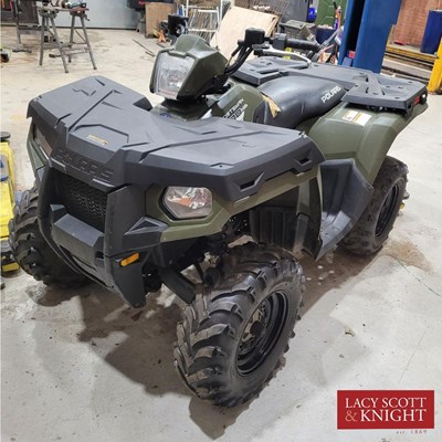 Lot 4 - Polaris Sportsman 400 HO Quad. 2013. Road...