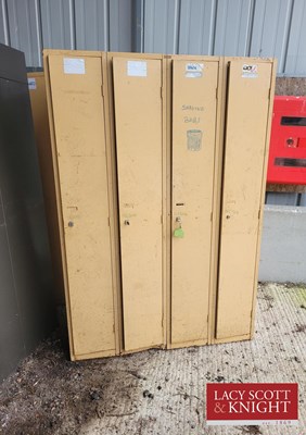 Lot 23 - Set of 4 lockers (Located in Euston, Thetford)...