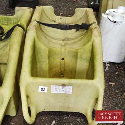 Lot 22 - 209l wheeled spill drum bund (Located in...