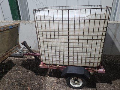 Lot 12 - Trailer mounted IBC Trailer (requires work)...