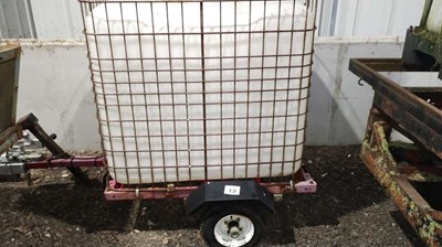 Lot 12 - Trailer mounted IBC Trailer (requires work)...