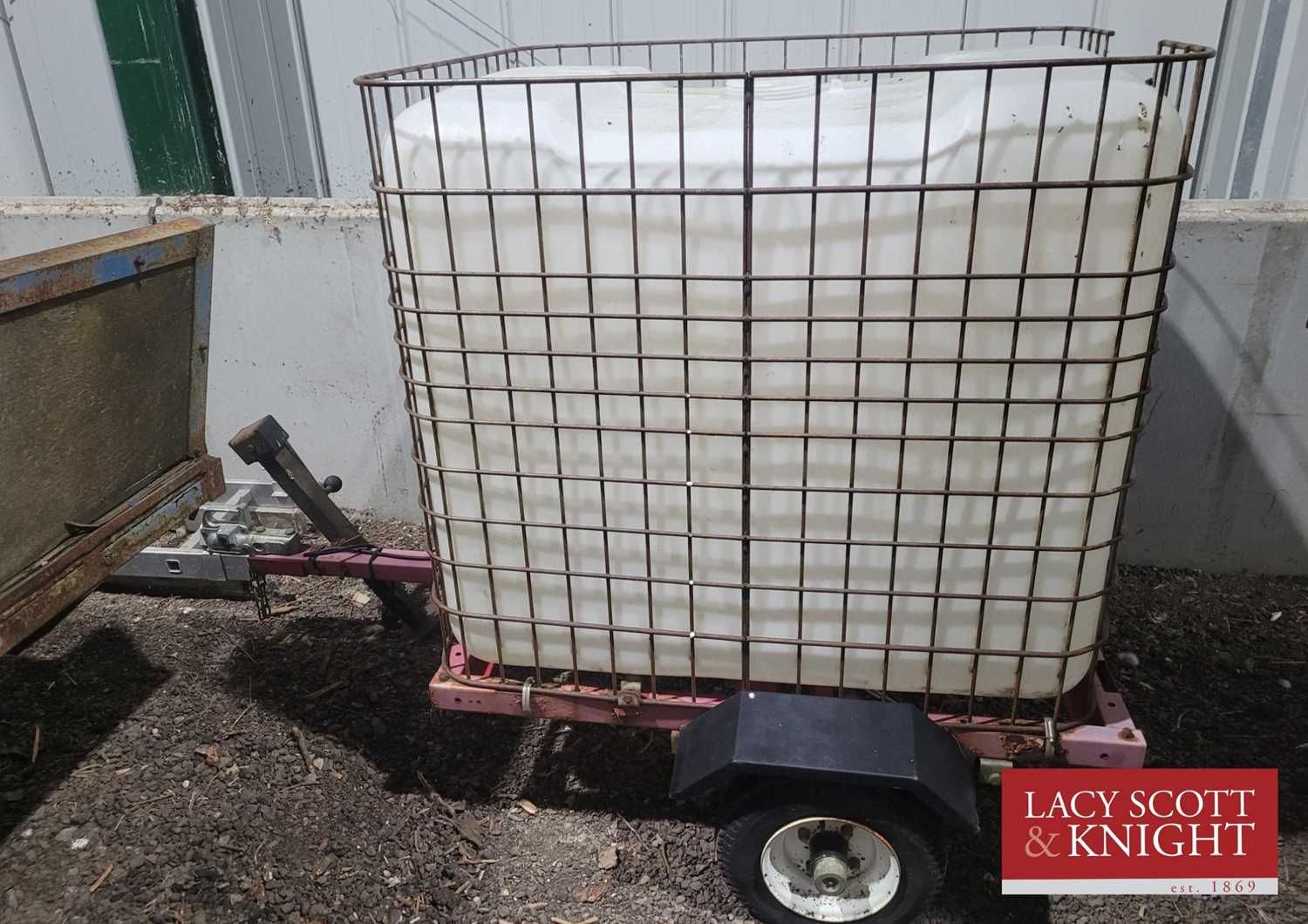 Lot 12 - Trailer mounted IBC Trailer (requires work)...