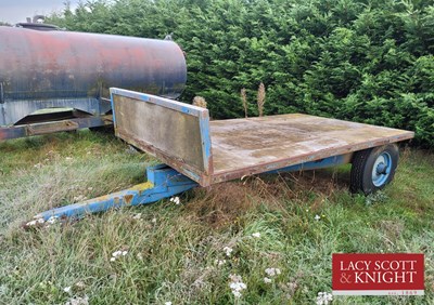 Lot 8 - 2 Wheel Flat bed trailer (Located in Euston,...