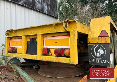 Lot 54 - Chieftain Single Skip Trailer, little use, new...