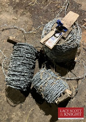 Lot 170 - 3 Rolls of Barbed Wire (Located in Brandon)...