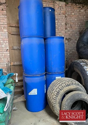 Lot 196 - 10 x Empty 200L Adblue Plastic Barrells...