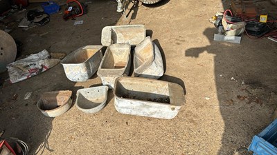 Lot 225 - 7 x Galvanised Troughs (Located in Ousden) (No...