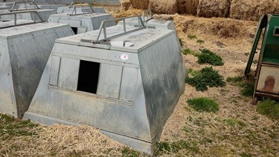 Lot 14 - 2 x John Booth insulated galvanised kennel...