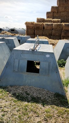 Lot 15 - 2 x John Booth insulated galvanised kennel...