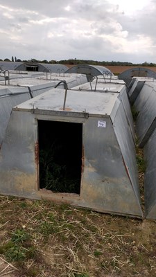 Lot 26 - 5 x John Booth insulated galvanised kennel...