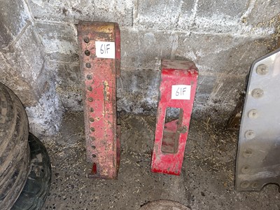 Lot 61f - 2 x Tractor Front Weight Housing