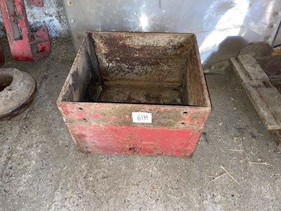 Lot 61 - Tractor Weight Box