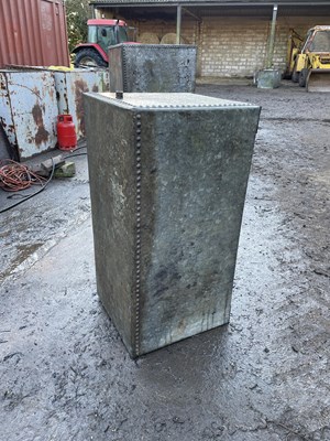 Lot 61 - 2 x Metal Water Tank