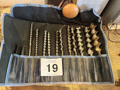 Lot 19 - Auger Bit Set (Based in Risby) (No VAT)