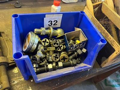 Lot 32 - Quantity of bolts and workshop tools (Based in...