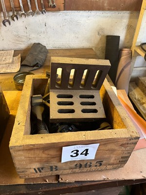 Lot 34 - Quantity of bolts and workshop equipment...