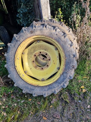 Lot 140 - Row Crop Wheels, front 9.5 x 28 8 stud 275mm...