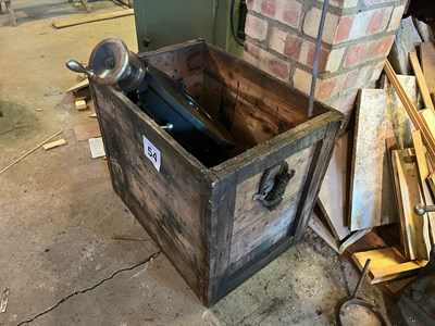 Lot 54 - Wooden box with Tilting Rotary Table (Based in...