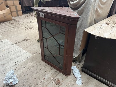 Lot 66 - Wooden corner cabinet (Based in Risby) (No VAT)