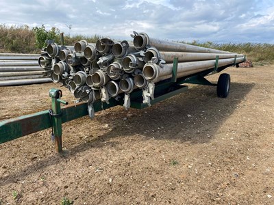 Lot 77 - 6 inch Raesar irrigation pipes and fittings....