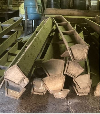 Lot 80 - 11 x Wooden Feeding Troughs (10ft) (Based in...