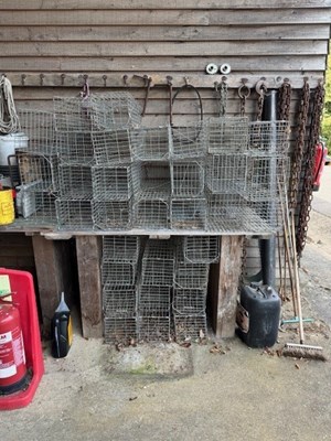 Lot 84 - 34 x Galvanised Rabbit Traps (Based in Brent...