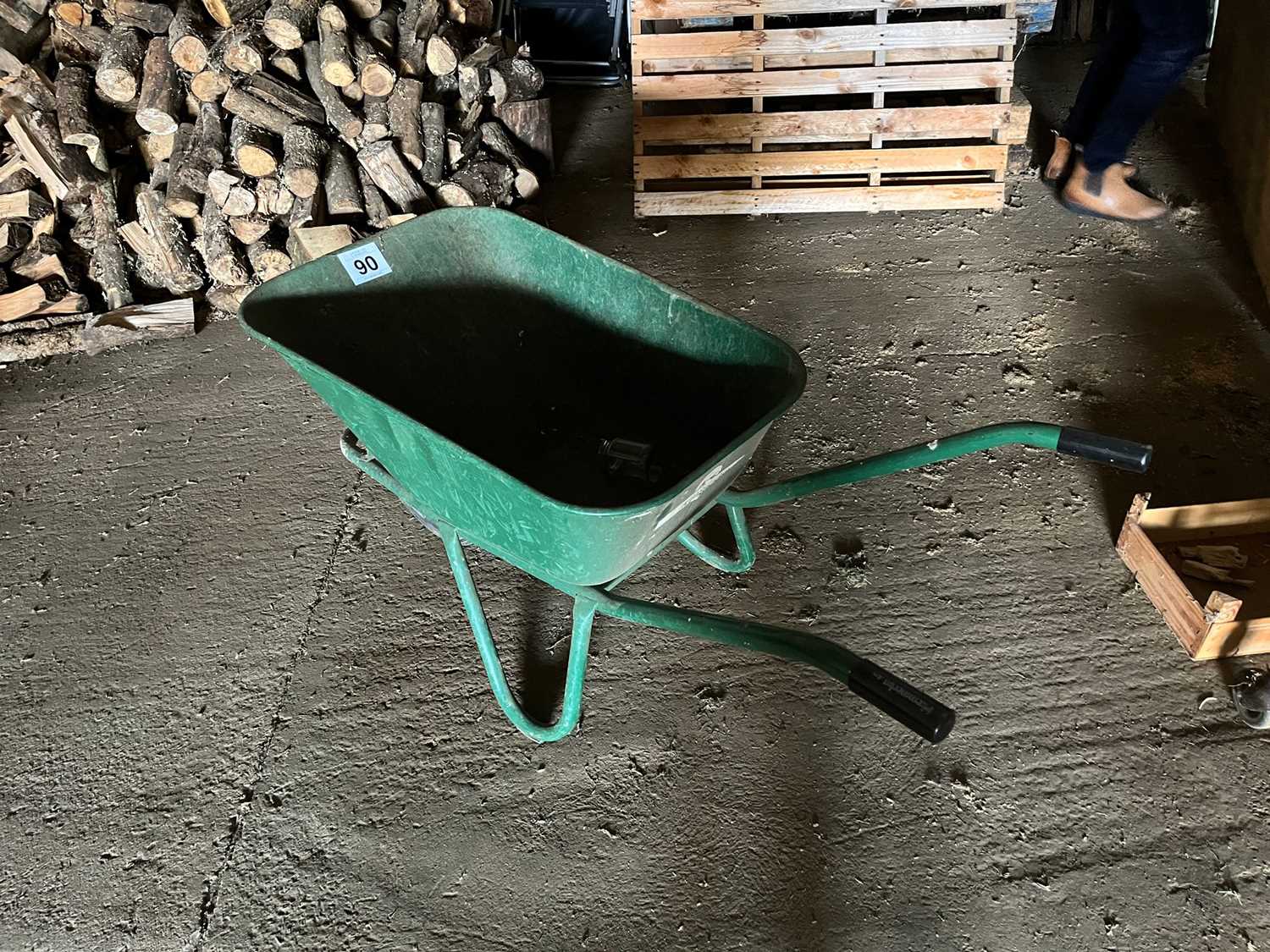 Lot 90 - Small Wheel Barrow (Green) (Based in Gedding)...