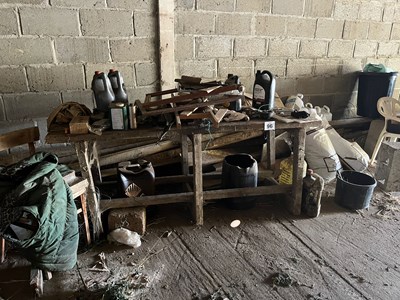 Lot 96 - Wooden Work Bench (Based in Gedding) (No VAT)