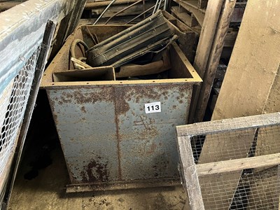 Lot 113 - Metal bin (Based in Gedding) (No VAT)