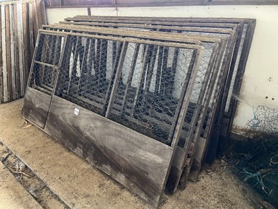 Lot 118 - Qty of wooden pheasant cages (Based in...