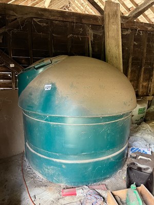 Lot 127 - 2000l Balmoral diesel tank with half tank of...