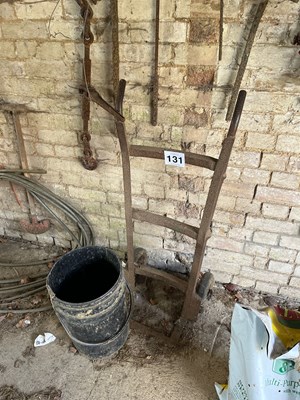 Lot 131 - Bucket and sack barrow (Based in Gedding) (No...