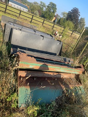 Lot 2d - Plastic and Steel Pig Feeders (Based in...