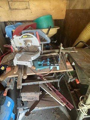 Lot 164 - Work Bench with various tools (Based in...