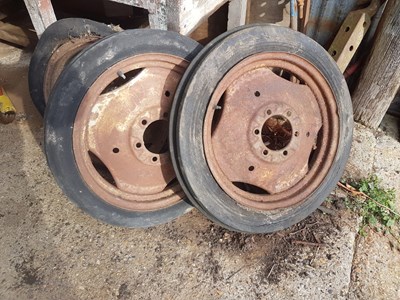 Lot 192 - 3 x Grey Ferguson Front Wheels