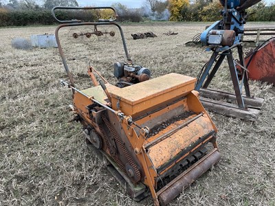 Lot 136 - Sisis Grass Seeder - Engine Needs Attention