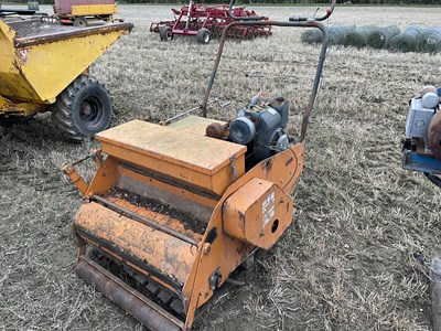 Lot 136 - Sisis Grass Seeder - Engine Needs Attention