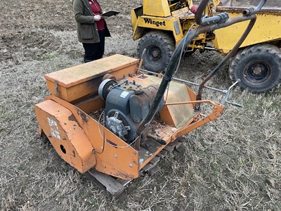 Lot 136 - Sisis Grass Seeder - Engine Needs Attention