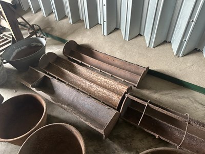 Lot 63 - 4 x Cast Iron Pig Troughs