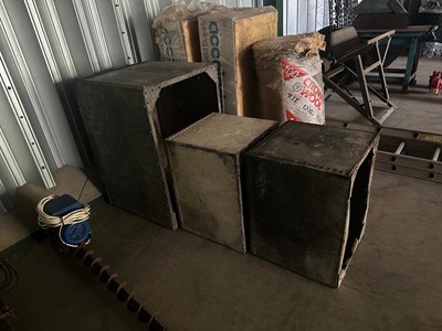 Lot 72 - 3 x Metal Feed Boxes