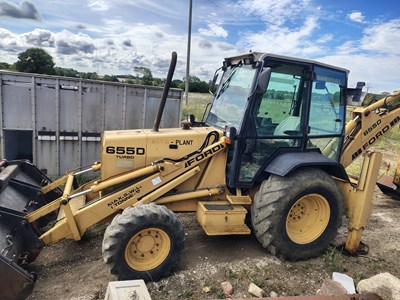 Lot 2 - Ford New Holland 655D Harris Plant Backhoe...