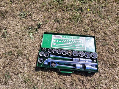 Lot 18 - Draper Greenline 3/4" Socket Set (Located in...