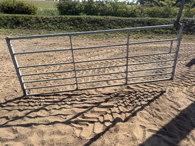 Lot 74 - 10ft galvanised gate (Located in Barnham, no VAT)