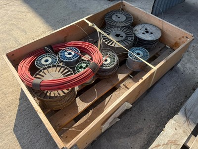 Lot 85 - Quantity of electric fencing wire. (Located in...